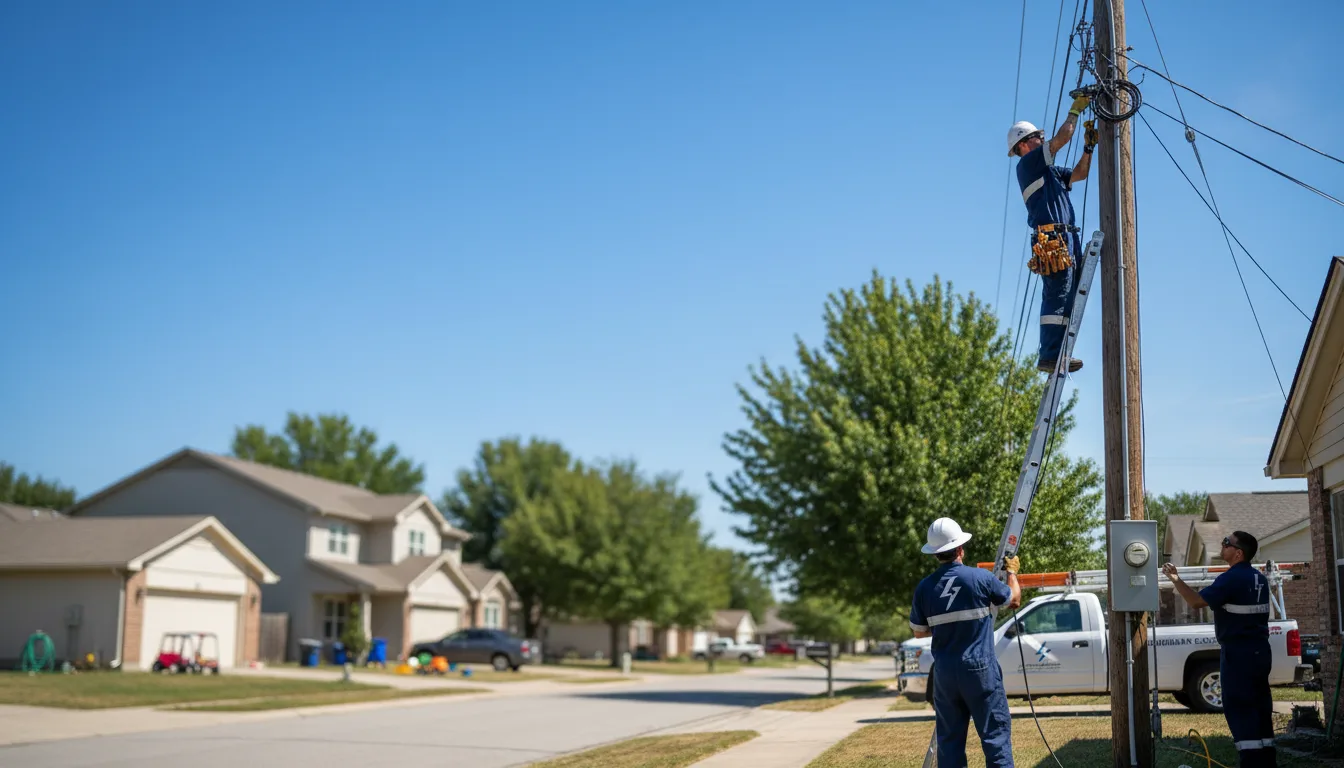 Residential electrician providing installation services in Dry Prong, LA